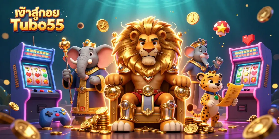 Engage in exciting gameplay with เข้าสู่ระบบ Turbo55 in a vibrant casino adventure scene.