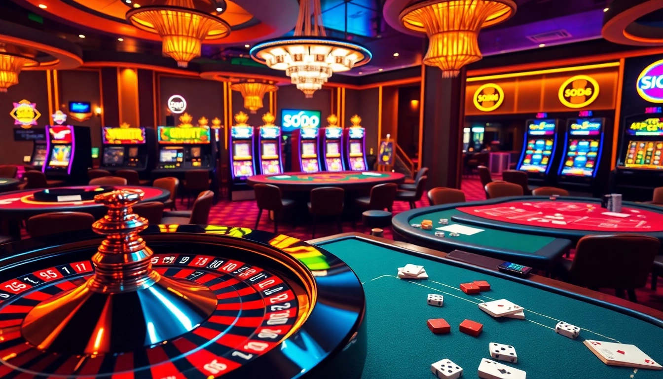 Experience the excitement of SODO66 casino with vibrant tables, lively poker games, and enticing jackpots.
