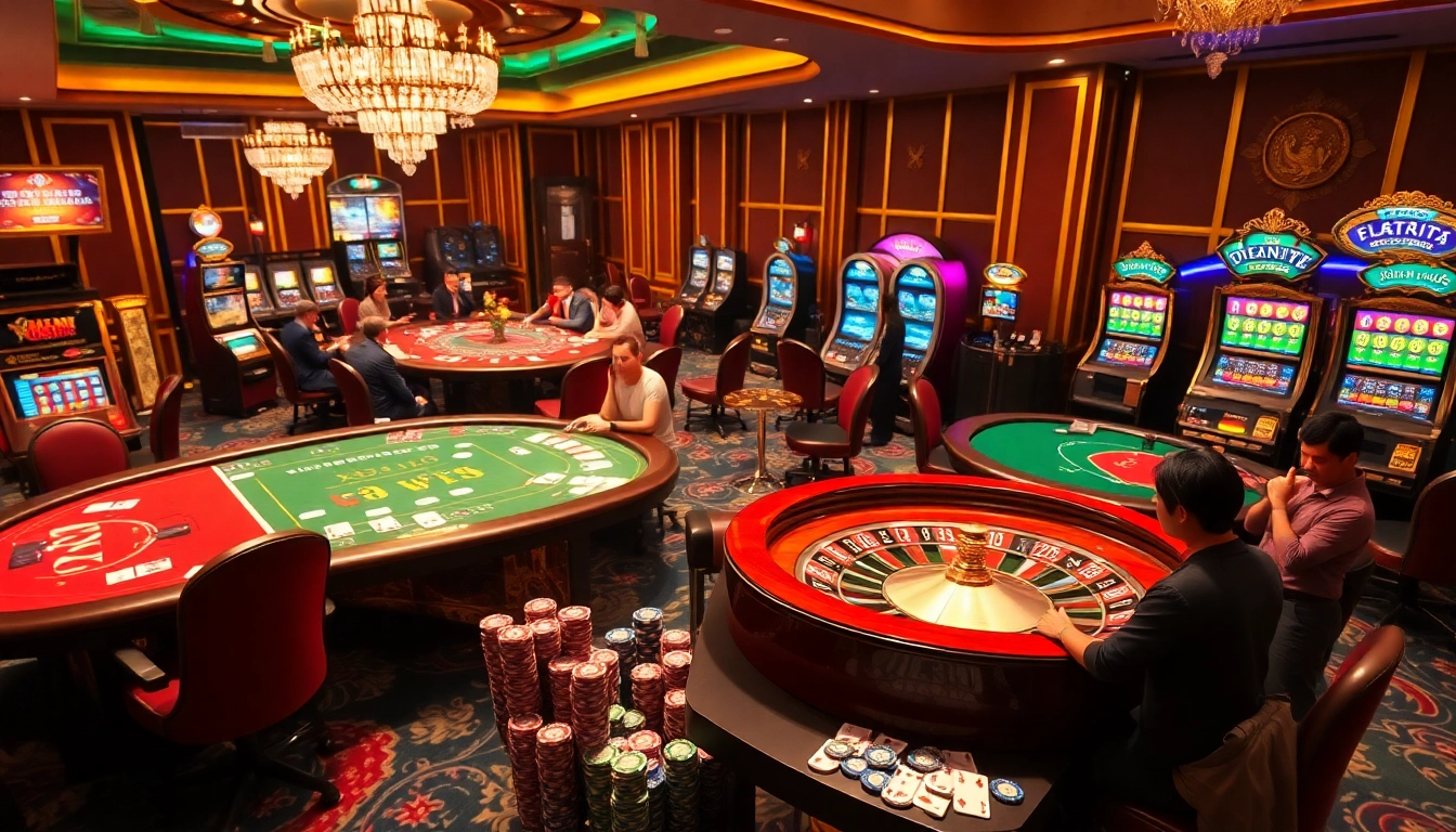 Gambling action at nhà cái XX88 with players winning big at a vibrant casino table.