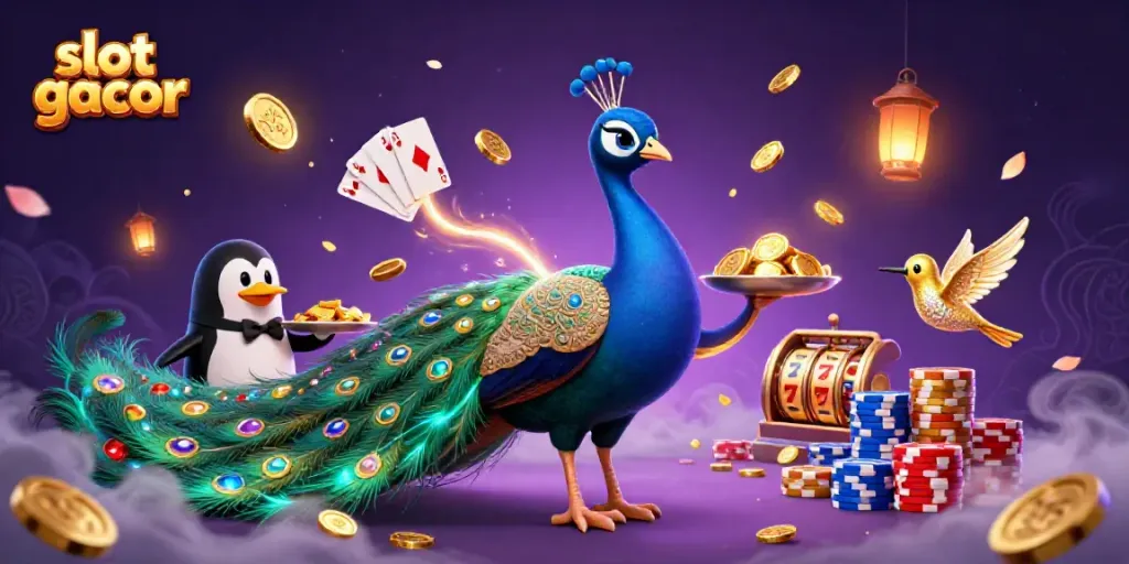 Spin the slot gacor reels with vibrant 3D characters and rich casino elements.