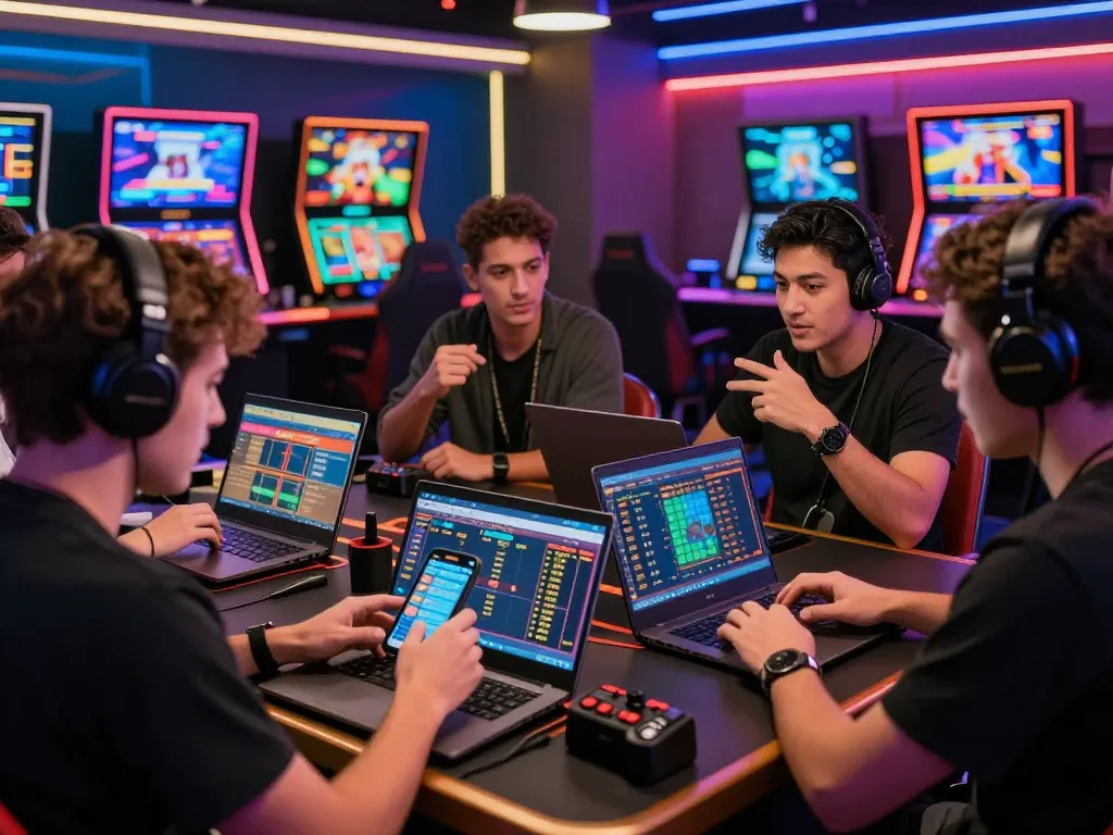 Exciting gaming environment at SC88, featuring players engaged in live betting and strategy discussions.