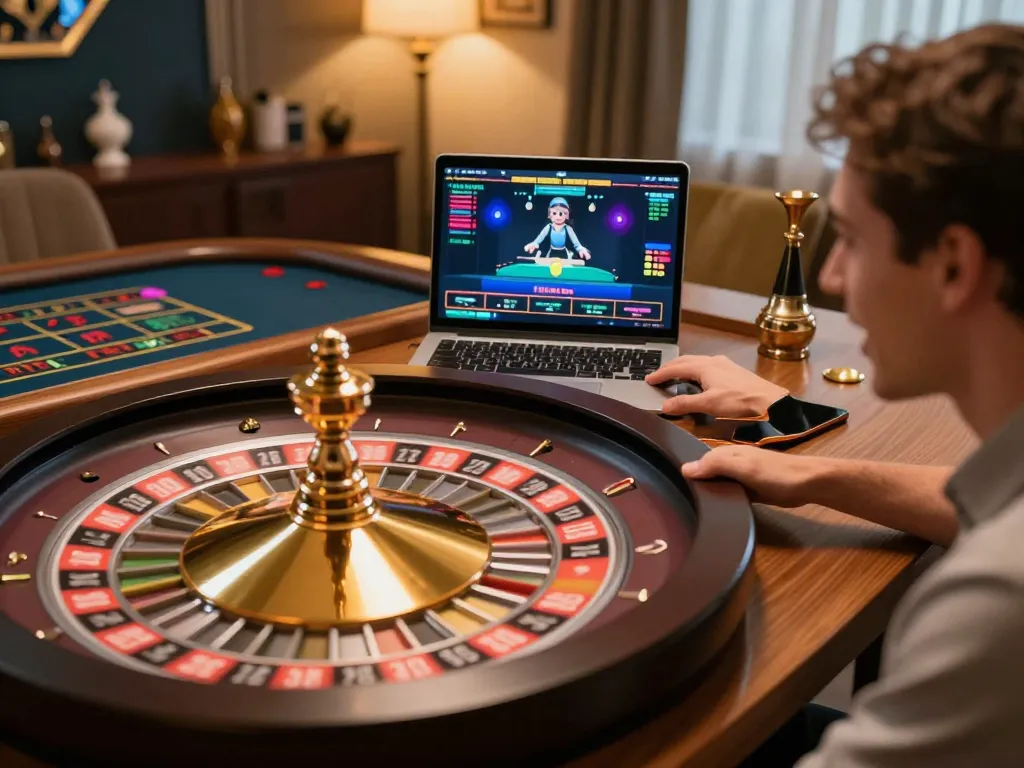 Engaging gameplay at a SOL casino roulette table in an inviting online setting