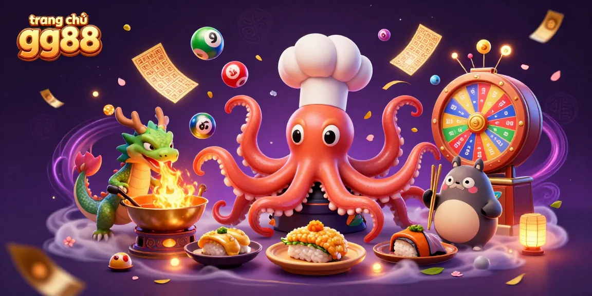 Experience the excitement of trang chủ gg88 in a vibrant casino-themed illustration filled with energetic characters and dynamic gaming elements.