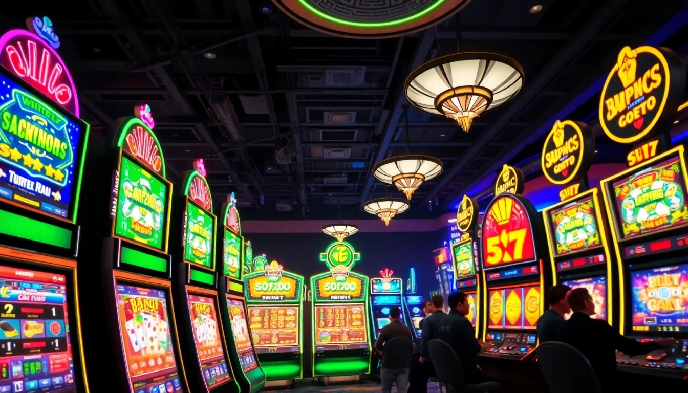 Menggoda pemain dengan permainan slot menarik di Kenangan4D yang bercahaya dan kebisingan suasana kasino.