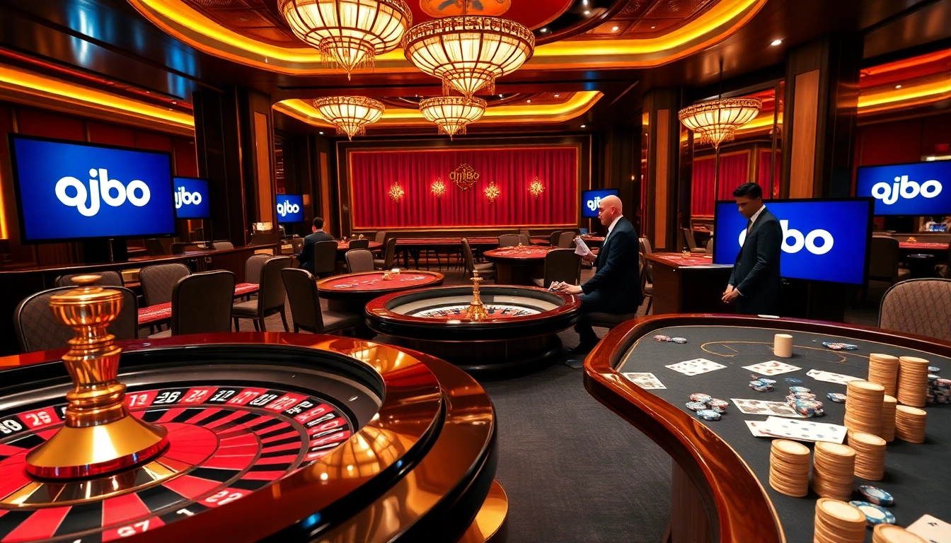 Betting excitement at qh88 casino with vibrant games, poker chips, and roulette action.