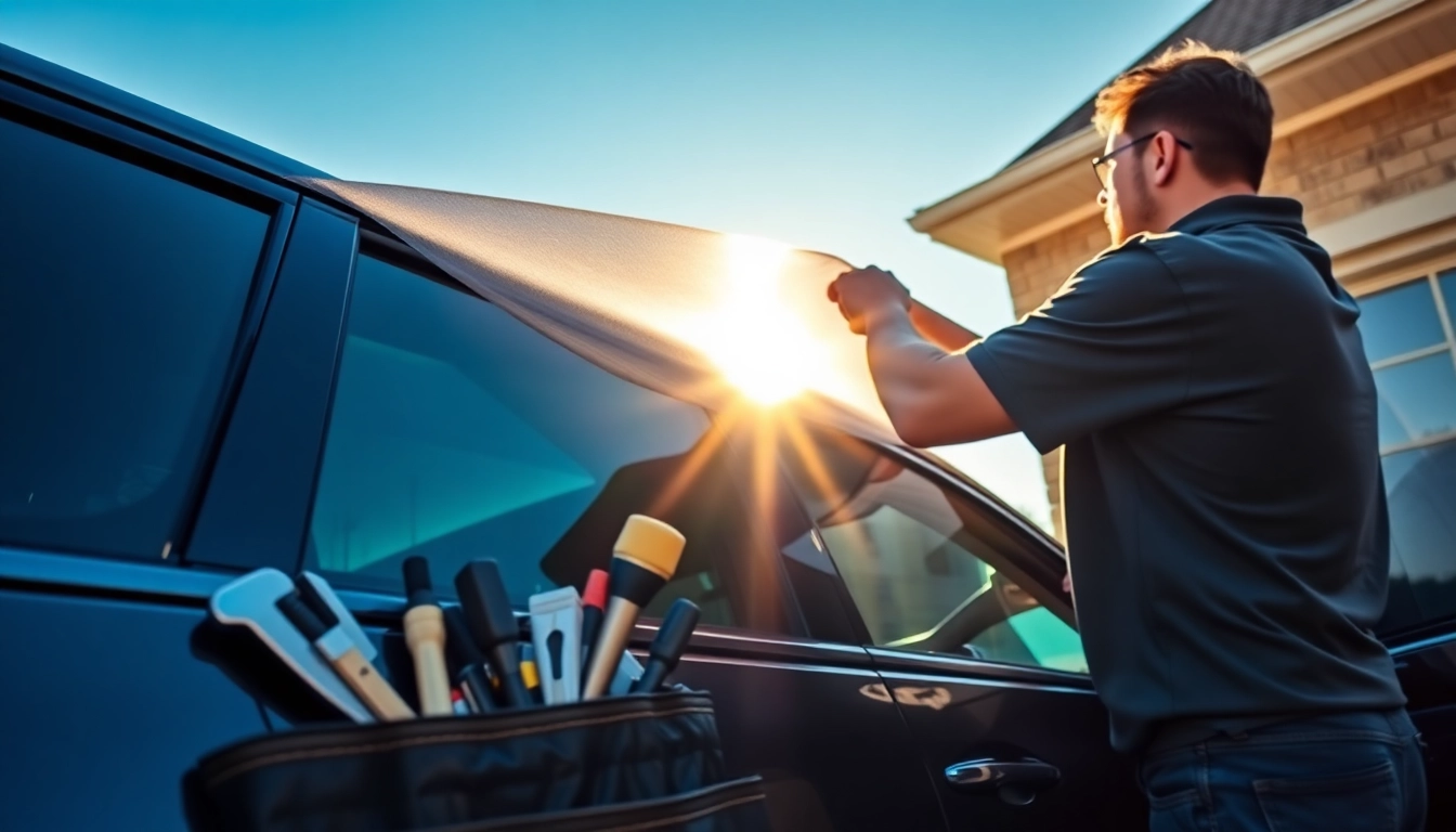 Enhance your vehicle with professional window tint Chattanooga installation showcasing expert technique.