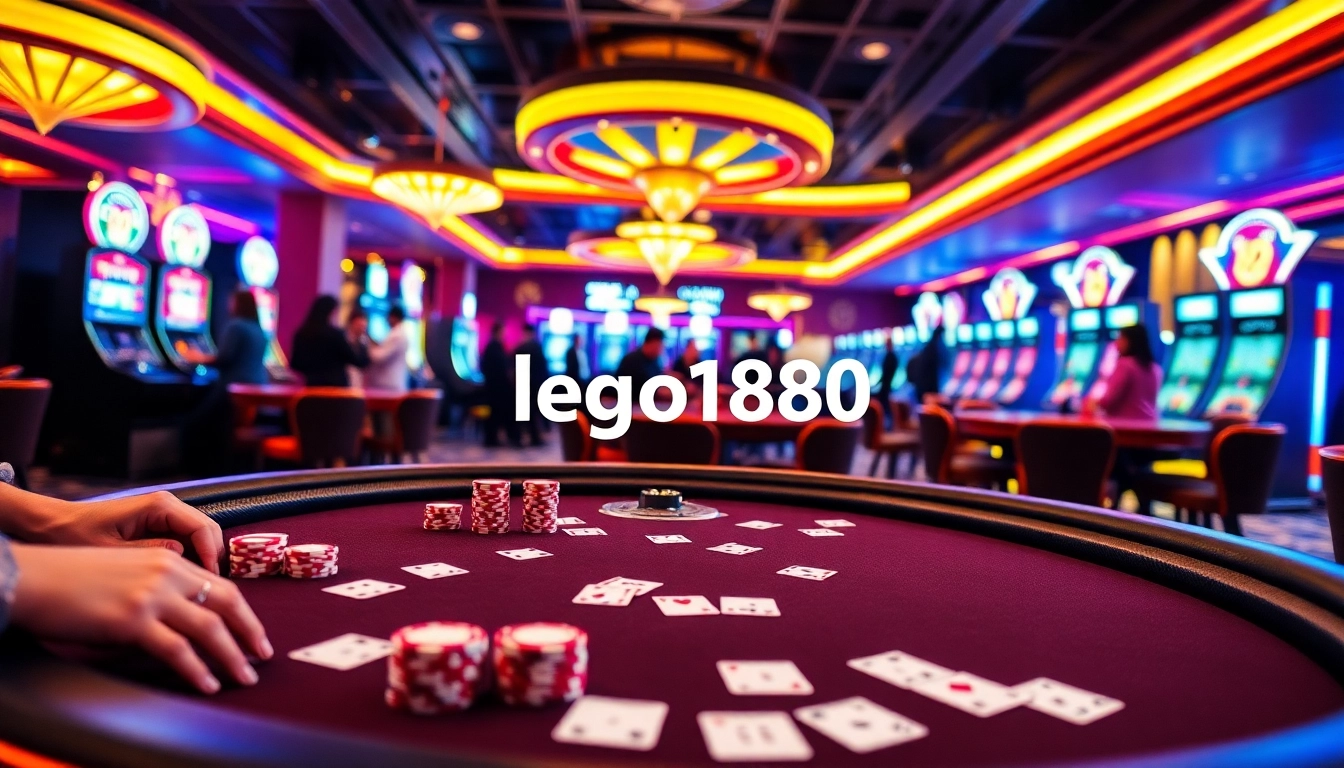 Players excitedly engage at a poker table, featuring the lego138 login for easy access to thrilling online gambling.