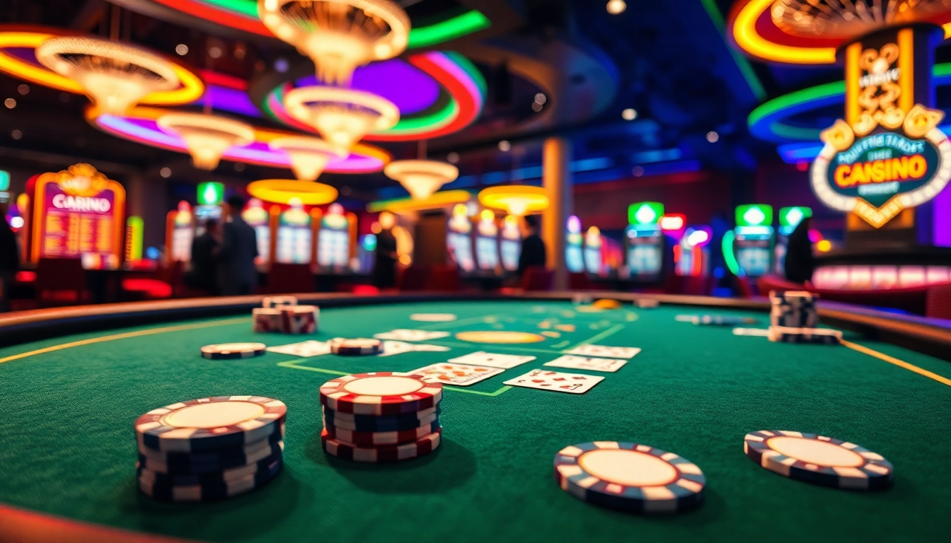 Engaging poker game scene at an online casino Singapore highlighting excitement and luxury.