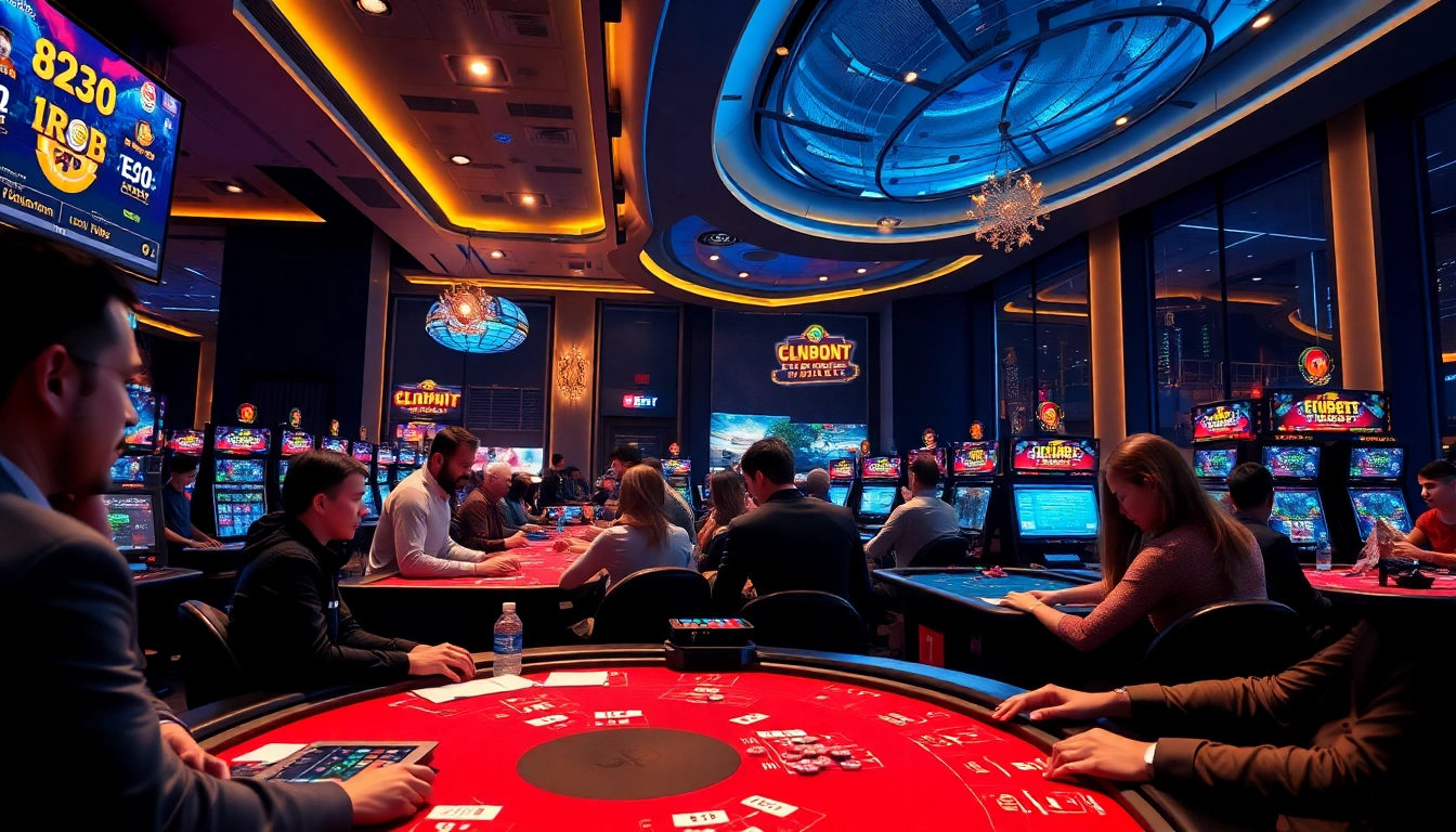 Discover the vibrant atmosphere of F8BET's online gambling platform with diverse players enjoying thrilling games at https://f8bet.io/.