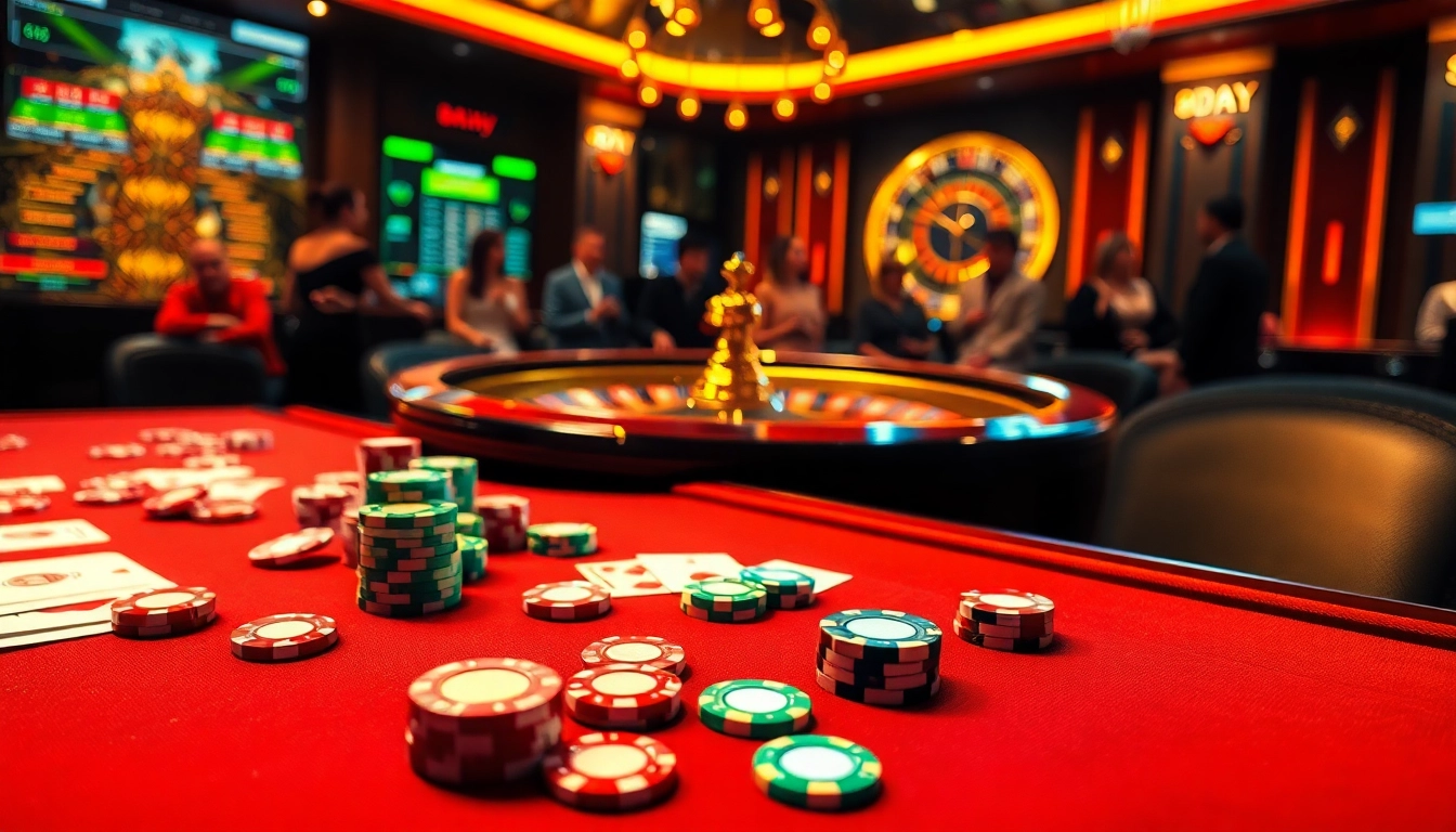 Experience the thrill of gambling at 8DAY with vibrant tables, exciting games, and luxurious ambiance.