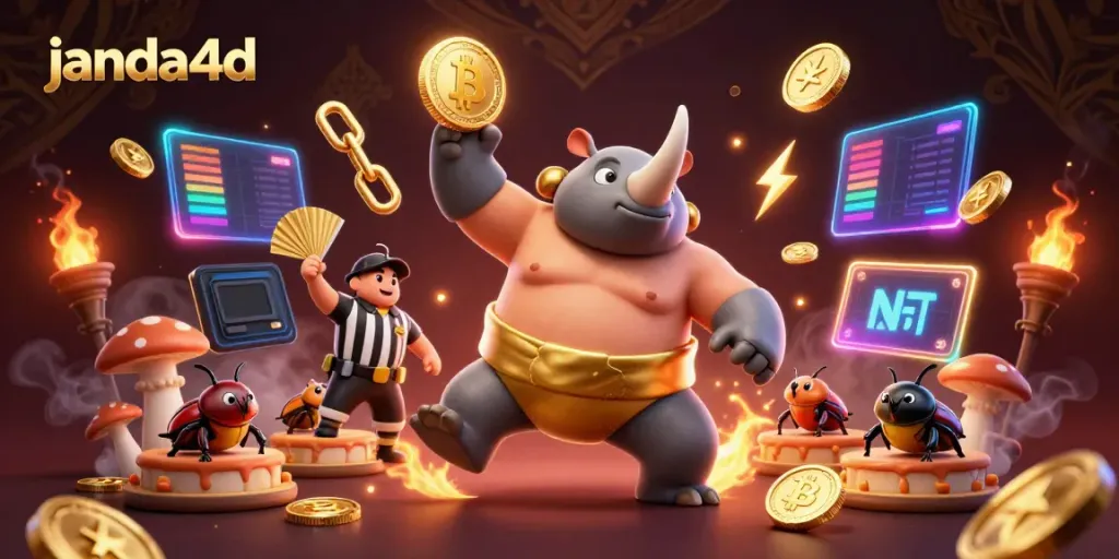 Janda4d memperlihatkan juara sumo kepiting rhinoceros dalam aksi mengesankan dengan koin emas!