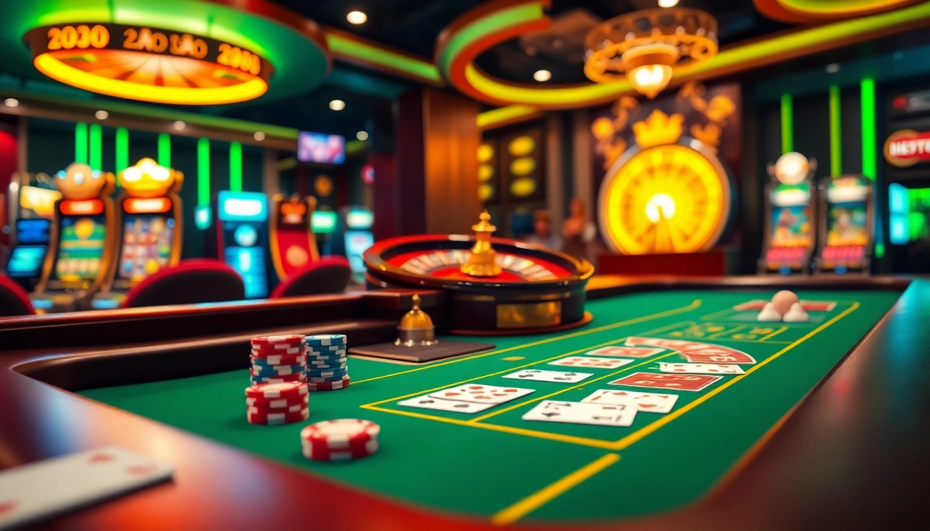 Engage with the luxury experience of nhà cái xx88 at a modern online casino, featuring poker chips and a roulette wheel.