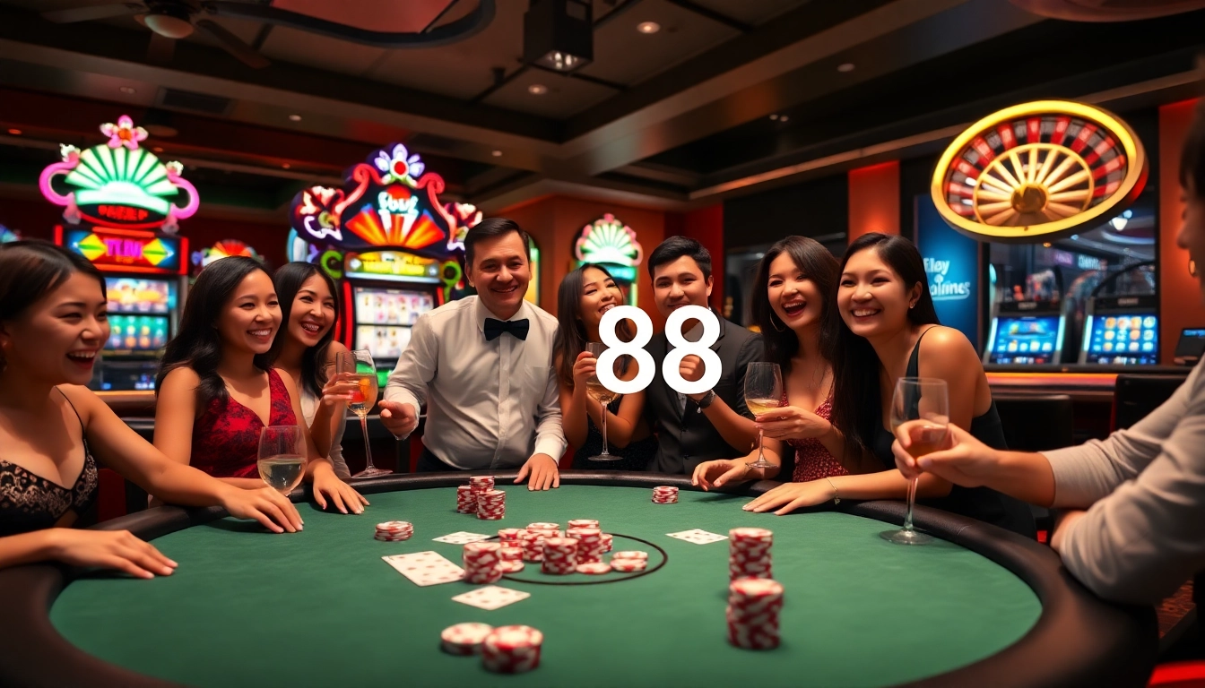 Play exciting table games at LC88 with professional dealers and vibrant decor.