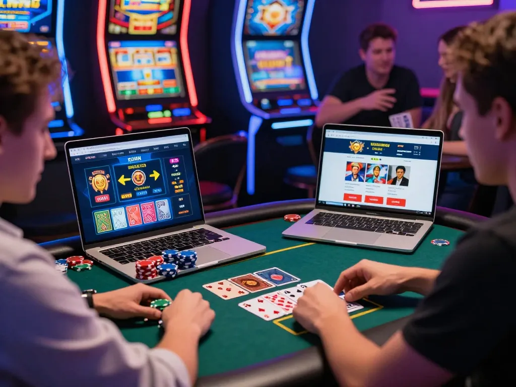 Engaged player at KUWIN online gaming platform, showcasing vibrant atmosphere and interactive experience.
