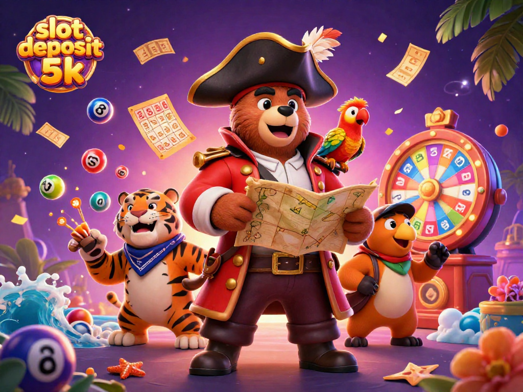 Experience the excitement of slot deposit 5k with thrilling games and vibrant casino visuals.