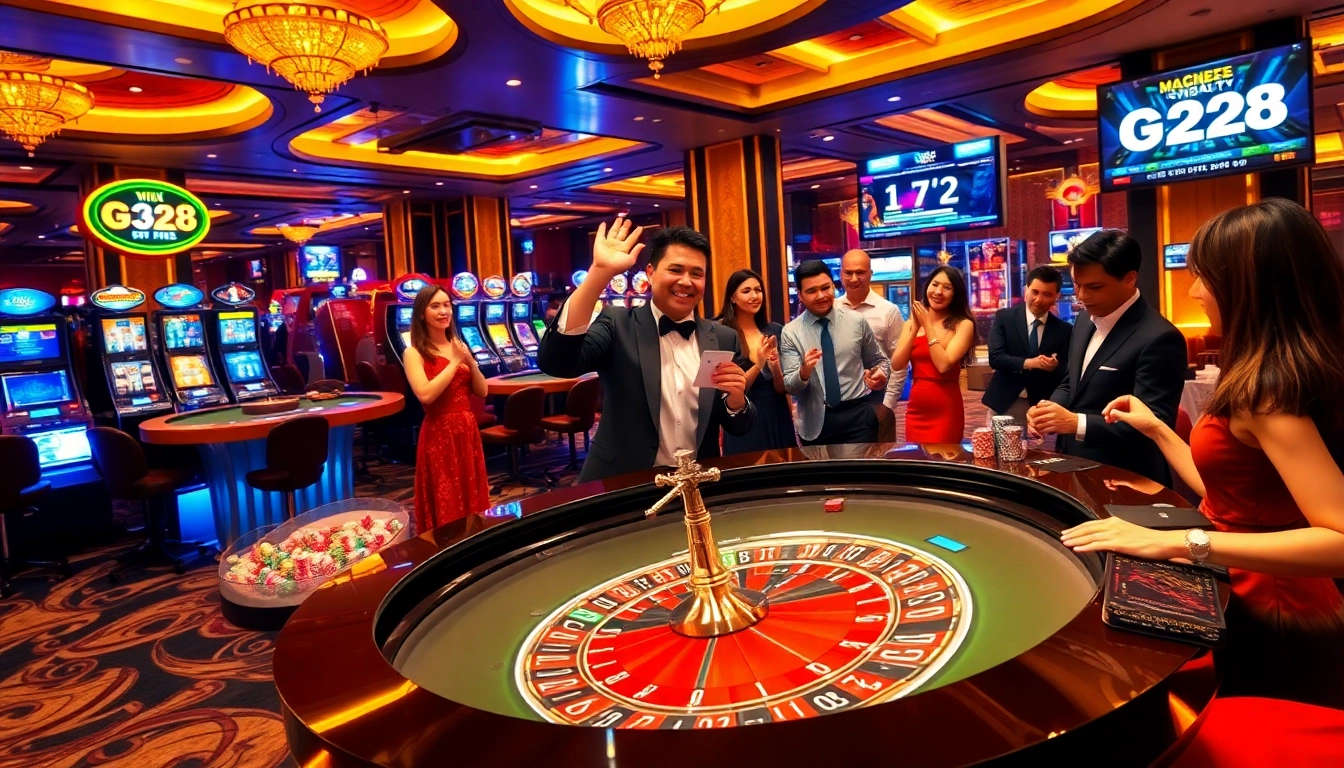 Experience the thrill of betting at Nhà cái G28 in a vibrant casino environment.