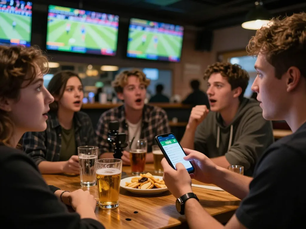 Sports bettor enjoying exciting live games and using ho88 app for betting strategies
