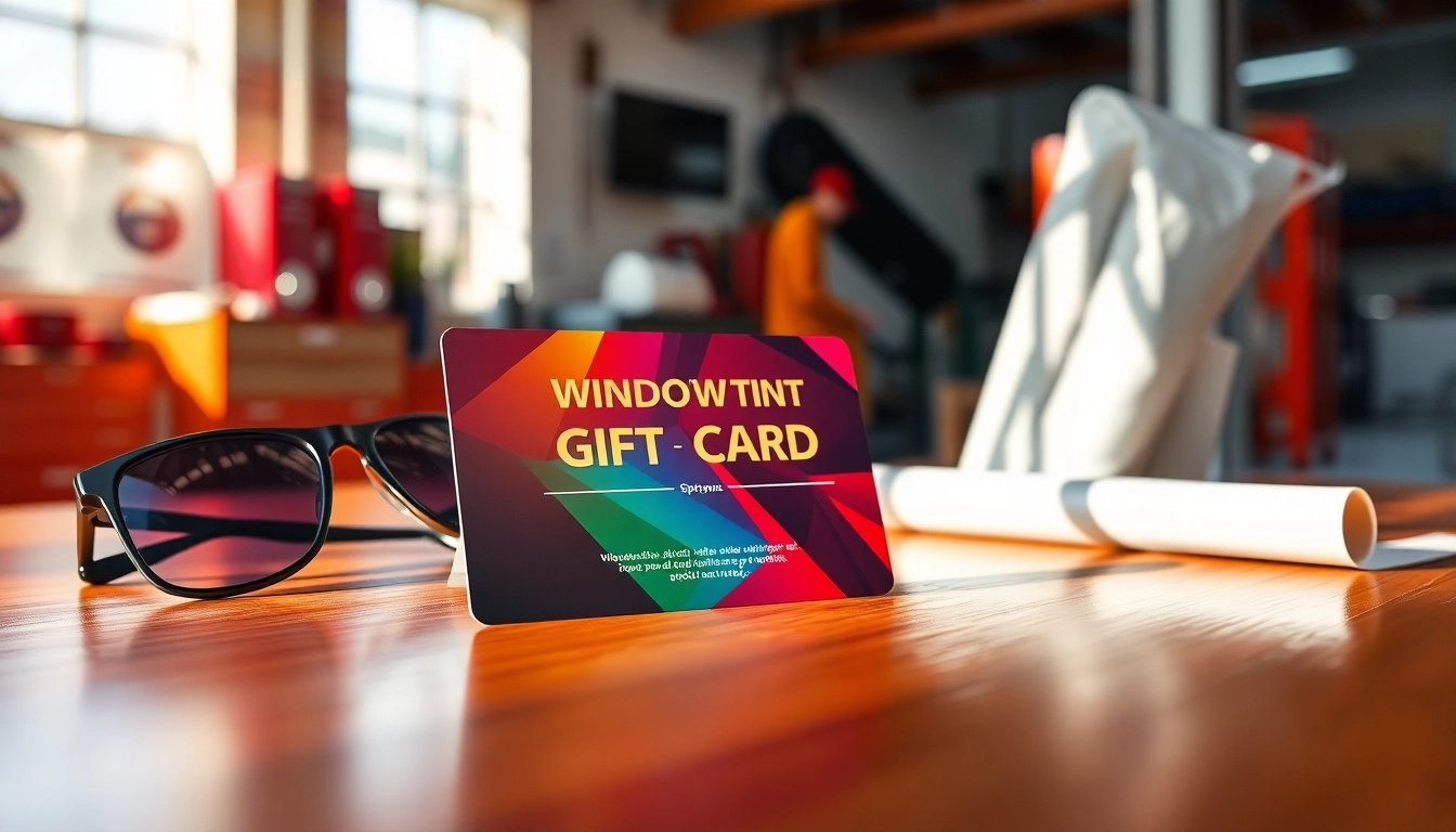 Redeem a window tint gift card for premium automotive window tinting services.