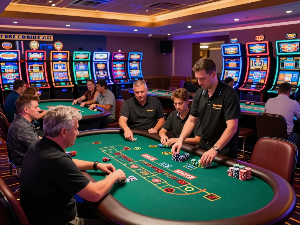 Players enjoying blackjack at GG 88 casino, showcasing vibrant gaming atmosphere and strategic gameplay