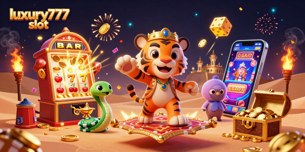 Menambah kesenangan dengan luxury777 slot dalam ilustrasi warna berkilau yang memikat.