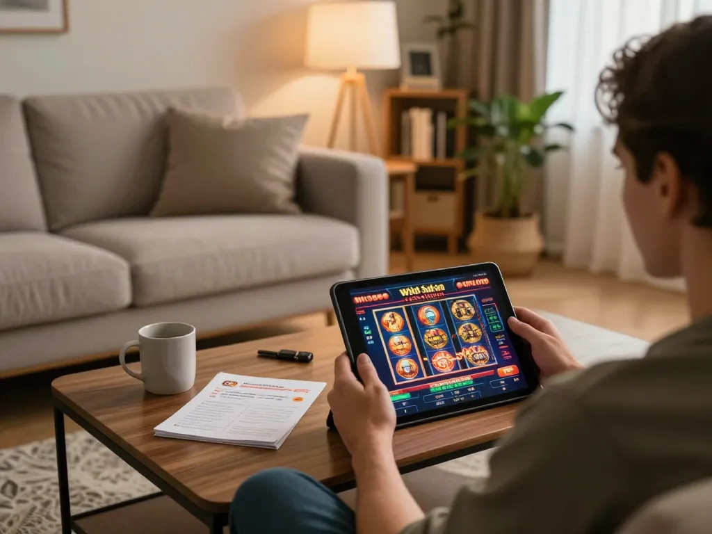 Engaging in online gaming using the code promo wild sultan for better bonuses in a cozy home setting