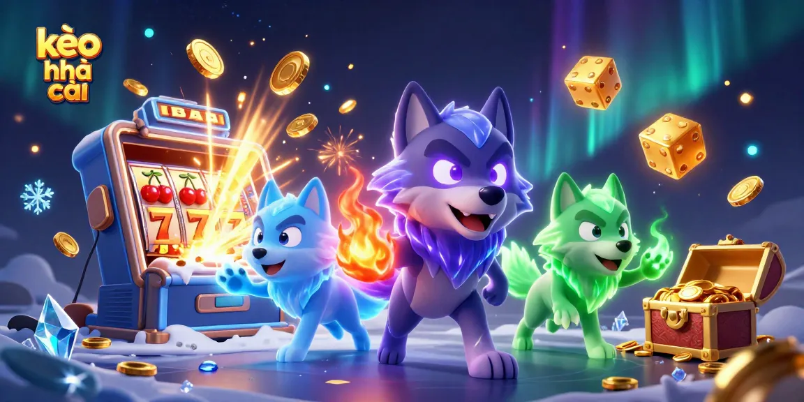 Experience kèo nhà cái through an energetic casino scene filled with vibrant game elements and characters.