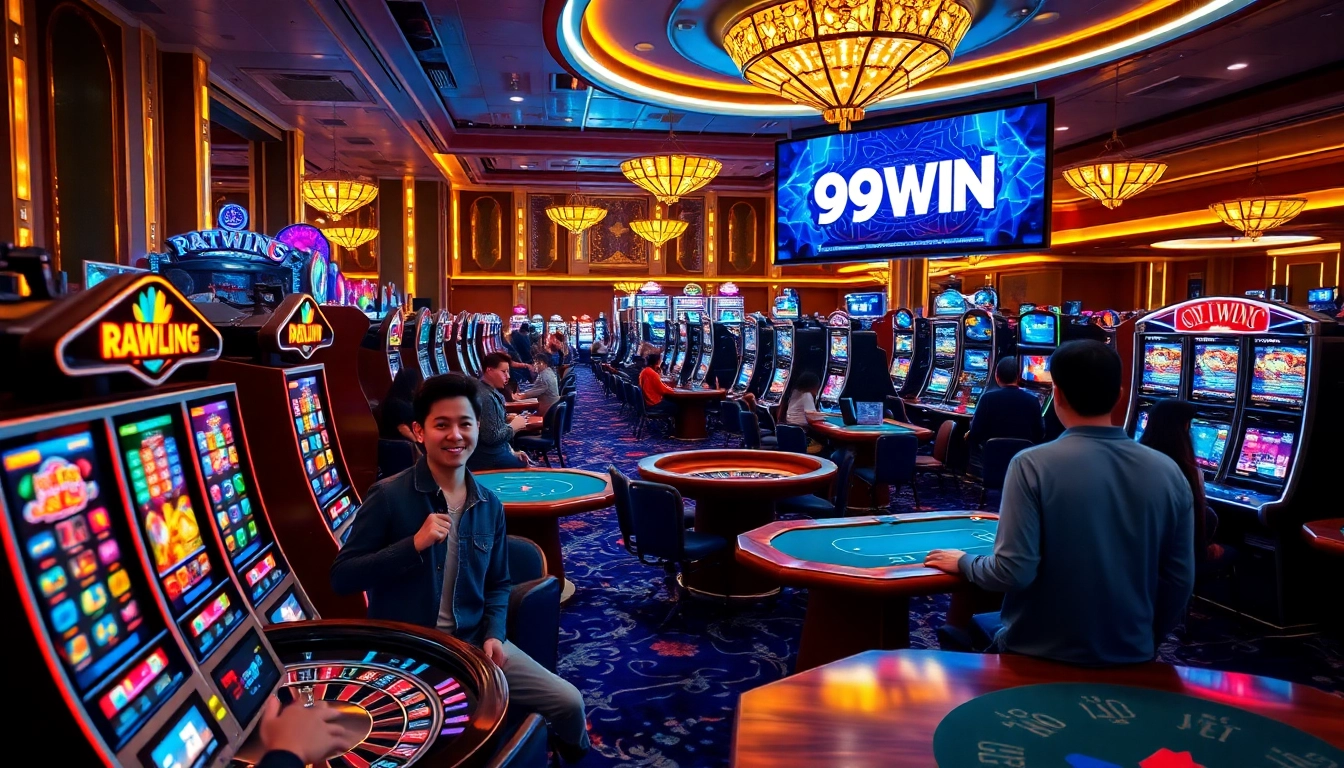Engage in exciting casino gameplay at https://99win1.us.com/ with luxurious tables and vibrant slot machines.