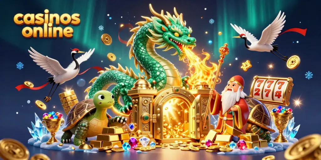 Disfruta de los casinos online en un mundo lleno de dragones de jade, tesoros y tragamonedas.