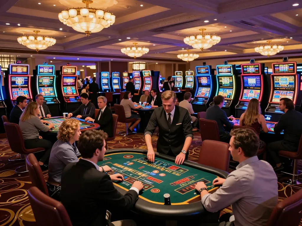 Engaged players at a casino table showcase transcrime strategy in action, highlighting dynamic gaming atmosphere.