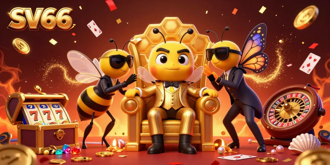 Playing at SV66's vibrant casino scene with the bumblebee mob boss and rich gaming elements.