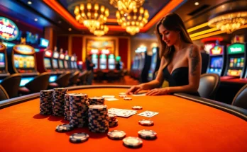 Experience the thrill of 13Win with an interactive casino scene featuring vibrant games and high-stakes action.