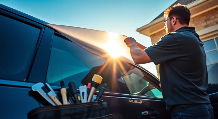 Enhance your vehicle with professional window tint Chattanooga installation showcasing expert technique.