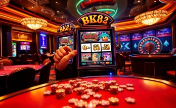 Experience big wins on the BK8 slot machine in a vibrant and thrilling casino atmosphere.