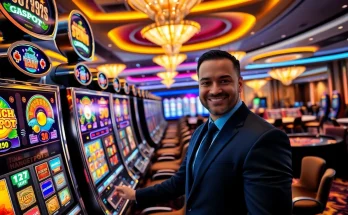 Experience thrilling gaming at TG88 đăng nhập with colorful slot machines in a luxurious casino setting.