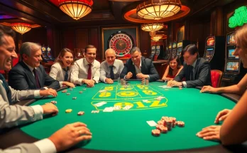 Players enjoying the exciting B52 game at a luxurious casino table, immersed in the thrill of gambling.