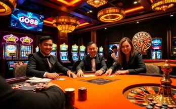 Experience the thrill at Cổng Game GO88 with vibrant casino visuals, poker, and slots.