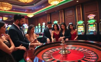 Sodocasino players engaging in an exciting roulette game, vibrant casino atmosphere.