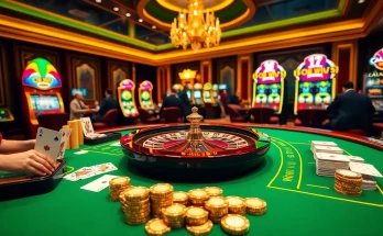 Experience thrilling gameplay at 68win with vibrant casino tables and exciting slot machines.