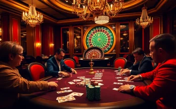Players engaging in a high-stakes poker game at nhà cái i8bet.com casino, showcasing excitement and luxury.