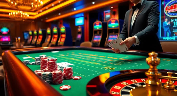 Experience the excitement of VIPSODO66 with vibrant casino gaming visuals showcasing luxury and thrill.