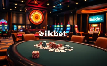 Players enjoying a high-stakes poker game at rikbet casino, showcasing excitement and strategy.