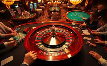 Play high-stakes games at ww88 casino with vibrant poker chips and roulette wheel action.