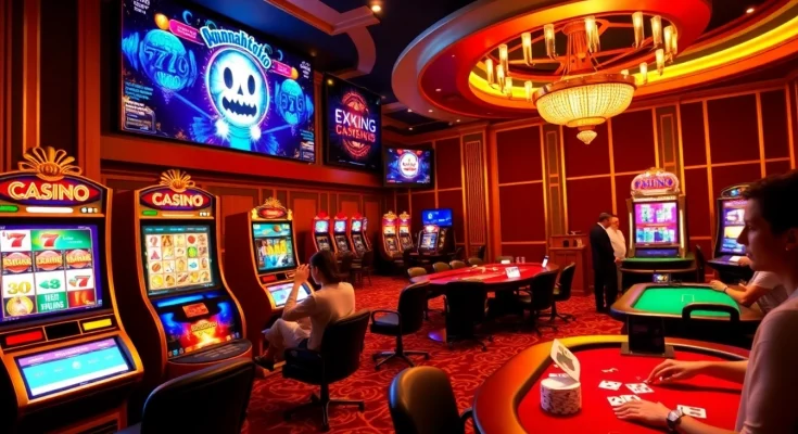 Experience the excitement of online gambling at Amanahtoto with engaging casino visuals.