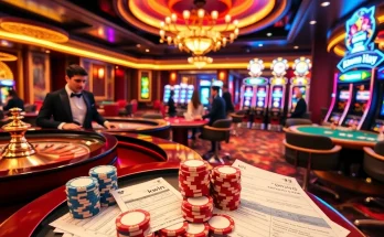 Kkwin casino gaming area showcasing poker players and luxurious roulette table for an exciting gambling experience.