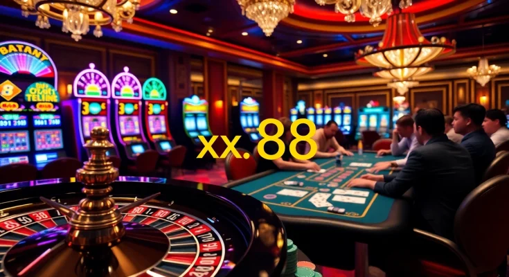 Experience thrilling gambling moments at xx 88 with a vibrant casino ambiance.