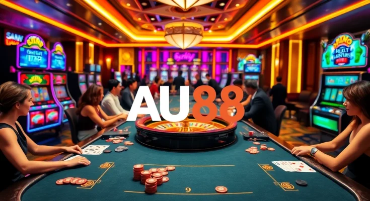 Experience the excitement at AU88 with high-stakes poker and vibrant slot machines.