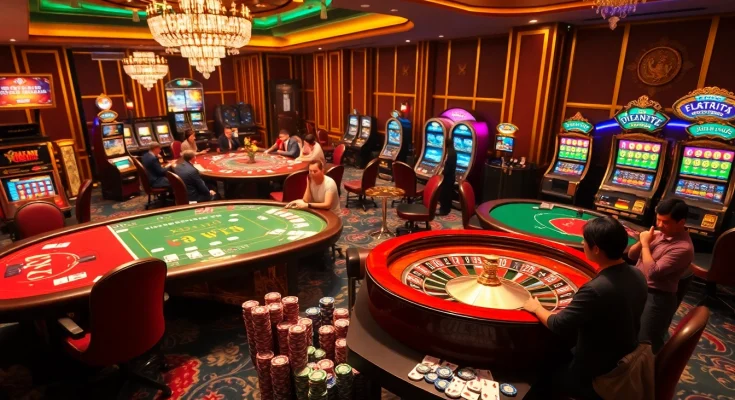 Gambling action at nhà cái XX88 with players winning big at a vibrant casino table.