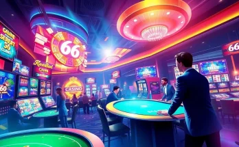 66club online casino interface with vibrant games and live dealers, showcasing excitement and engagement.