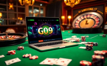 Go 99 screen shown at a lavish casino table with roulette, chips, and cards.