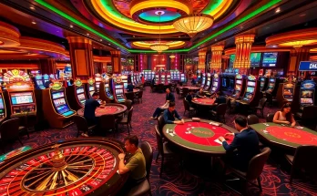 Experience thrilling gaming at DH88 with poker chips, roulette tables, and vibrant slot machines.